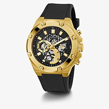 Guess GW0334G2 Black Silicone Strap Men Watches