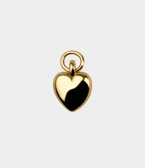 Heart Charm / 9 Carat Yellow Gold / no stones
