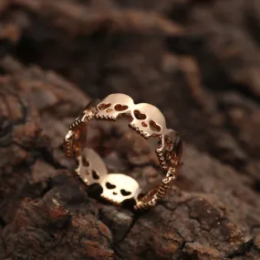 Heart Skull Rings for Women Skeleton Ring Boho Wrap Rings Women