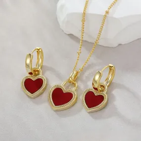 Ivy Charm Earrings and Necklace Set