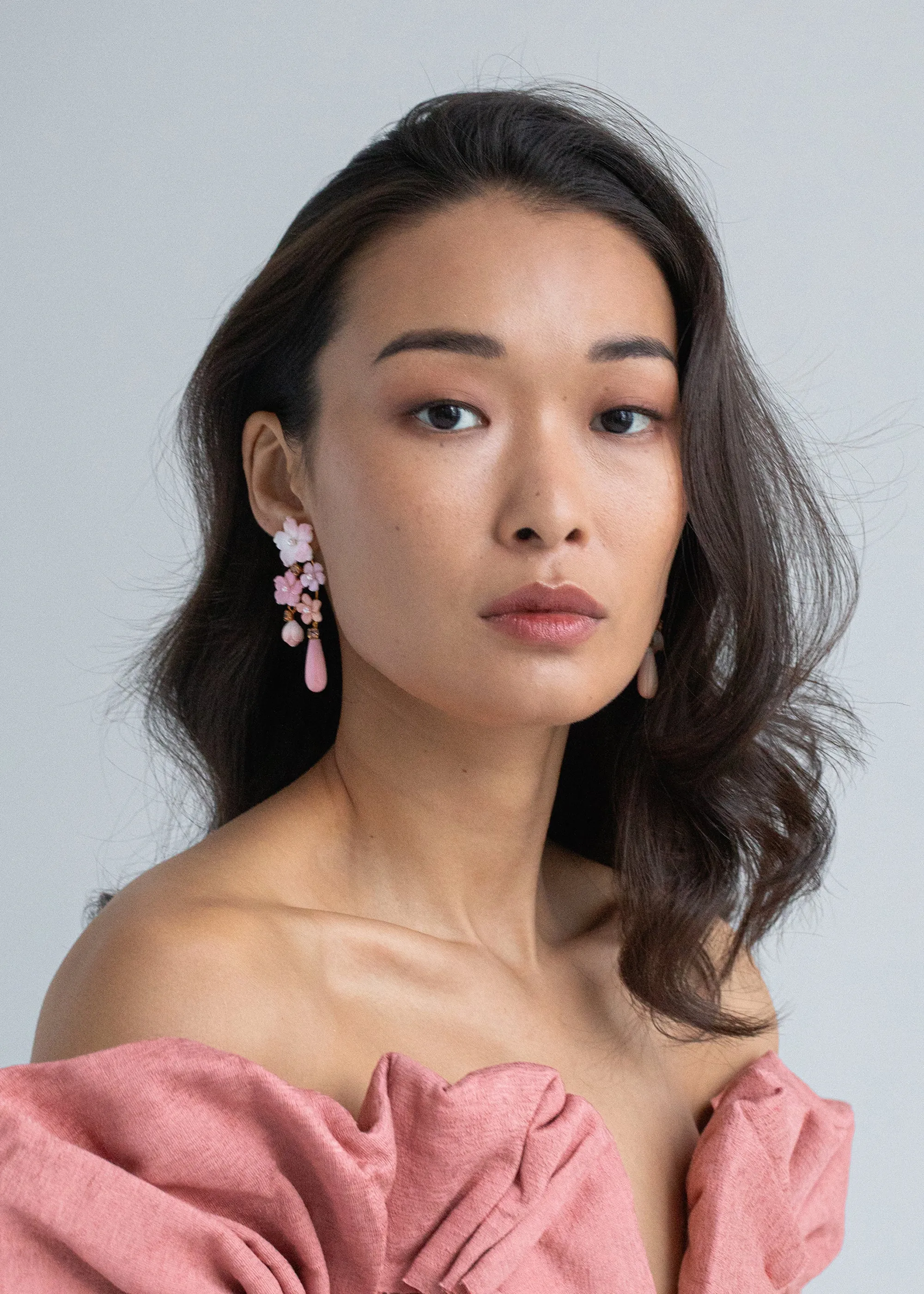 Jeanie Earrings -- Rose