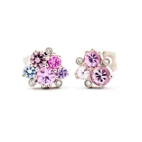Keto Meadow earrings - Pink 5/3 & Pink 3/3