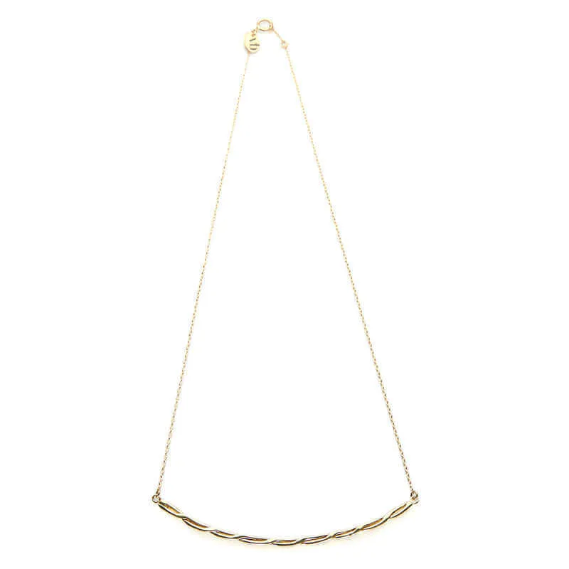 LAURA TWIST BAR PENDANT NECKLACE