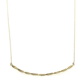 LAURA TWIST BAR PENDANT NECKLACE