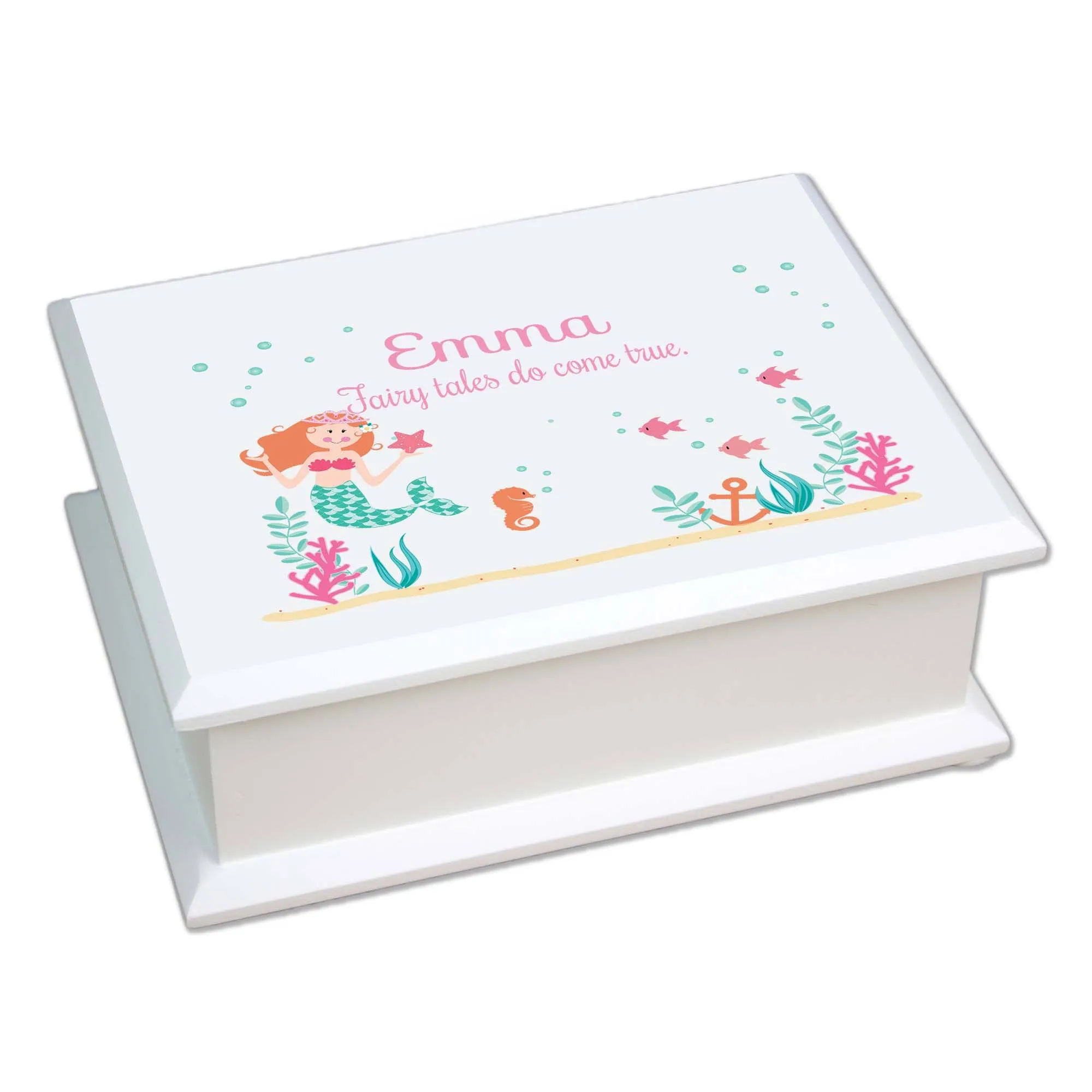 Lift Top Jewelry Box - Mermaid