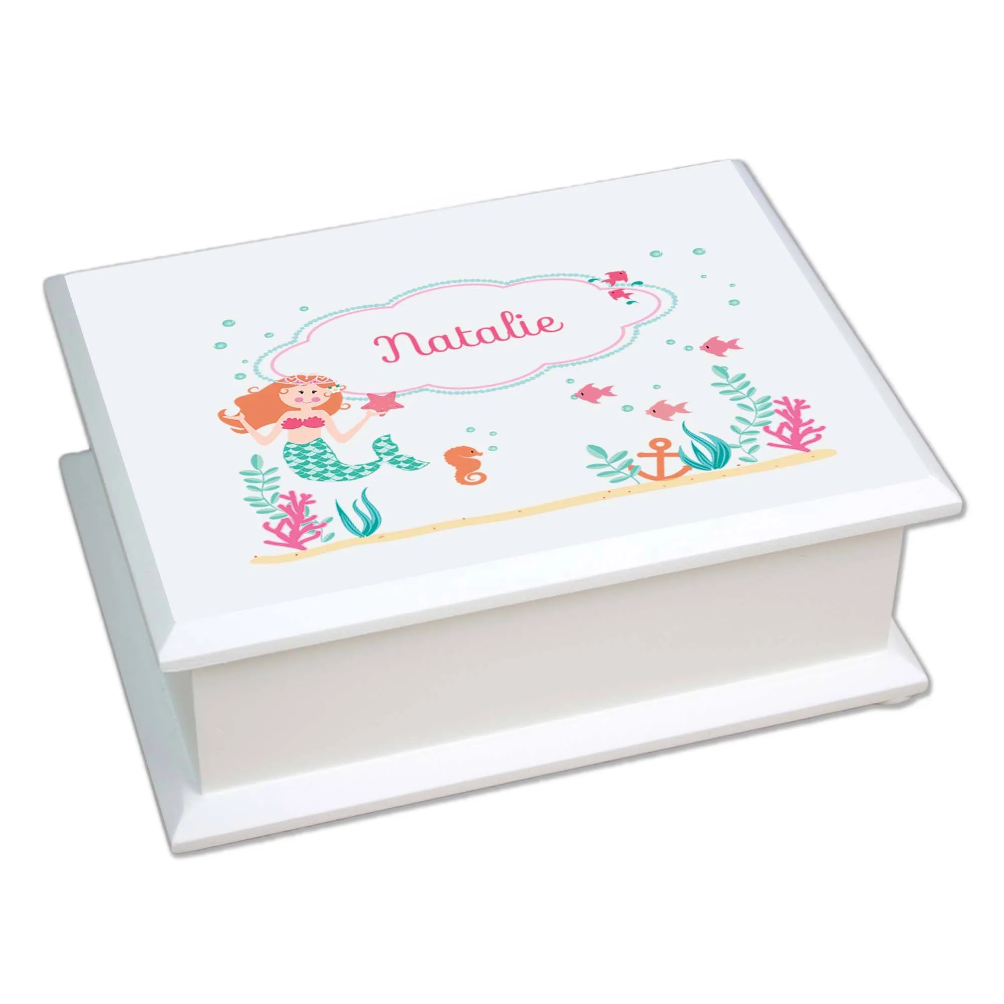 Lift Top Jewelry Box - Mermaid