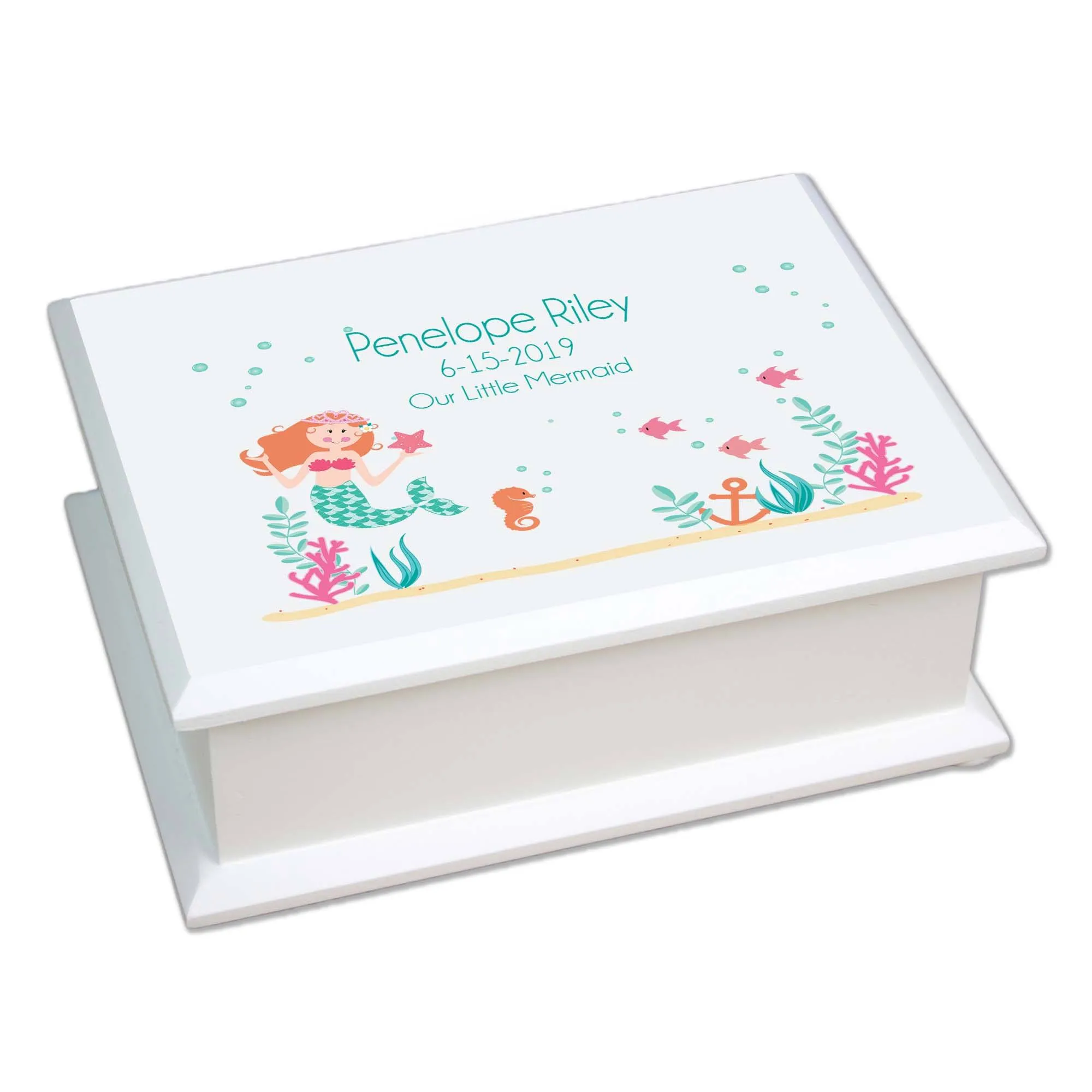 Lift Top Jewelry Box - Mermaid