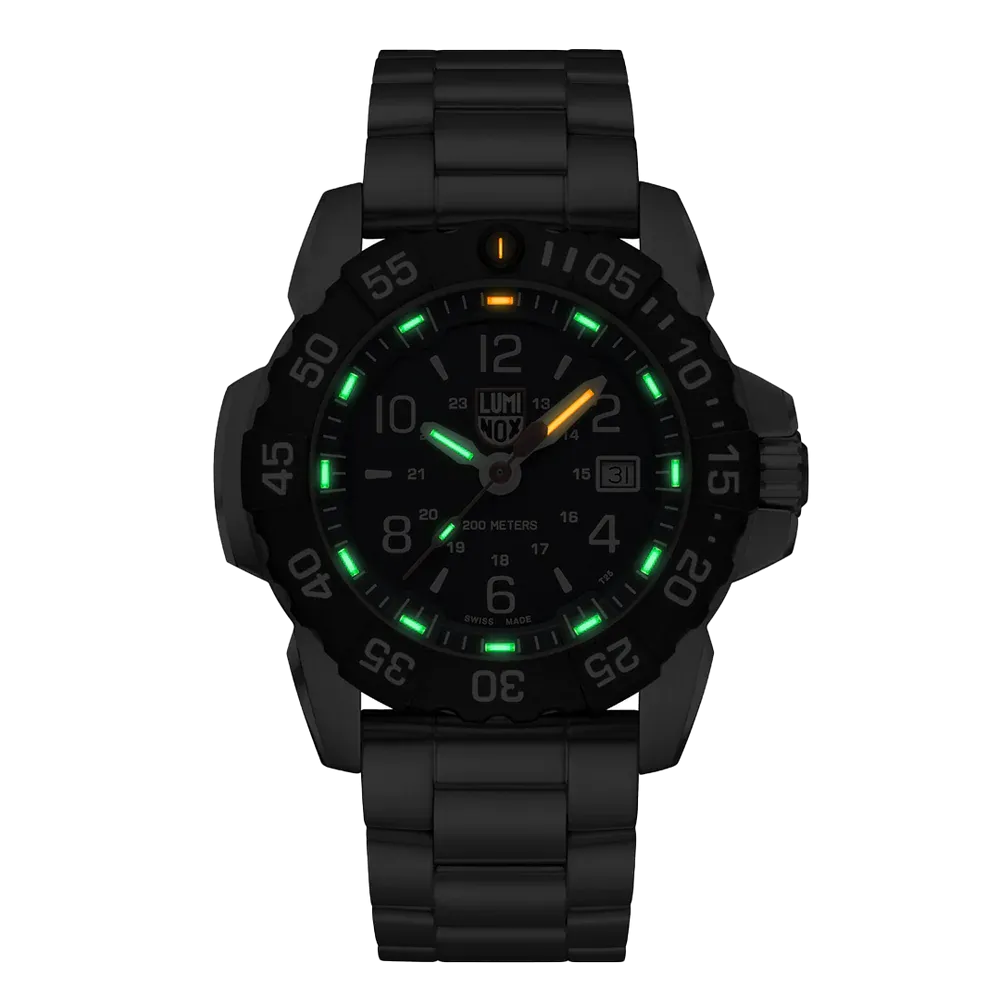 Luminox Navy Seal 45mm Swiss Made Watch | 20ATM | Cobalt Dial Steel Band