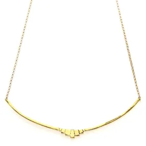 MARITA CURVED BAR PENDANT NECKLACE