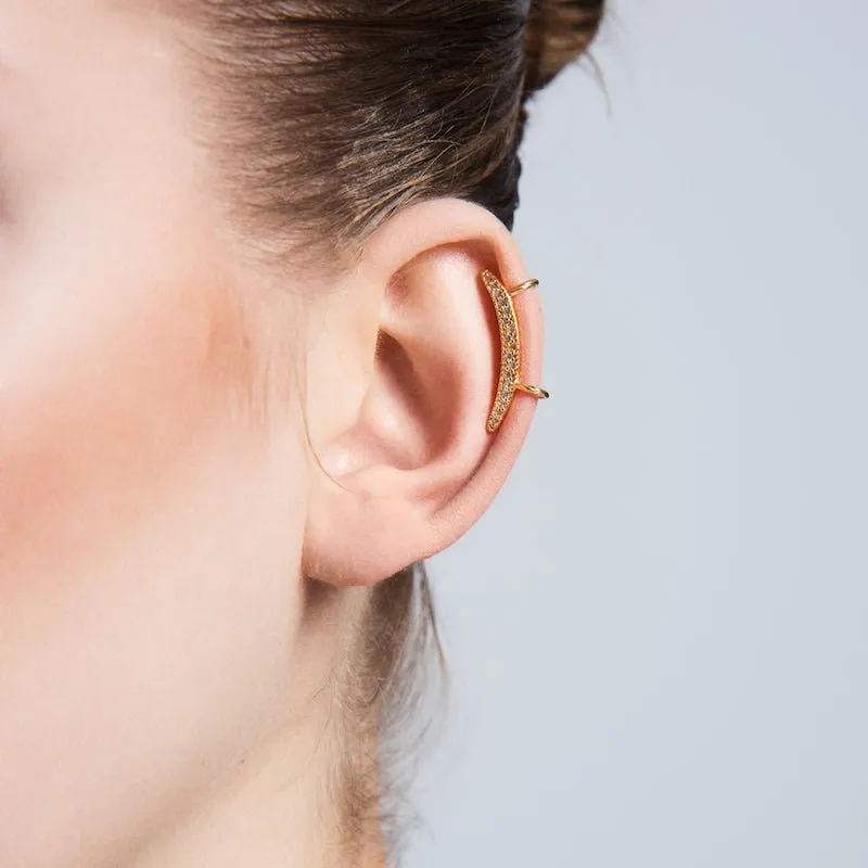 Maya Dainty Silver Ear Cuffs & Climber Earrings