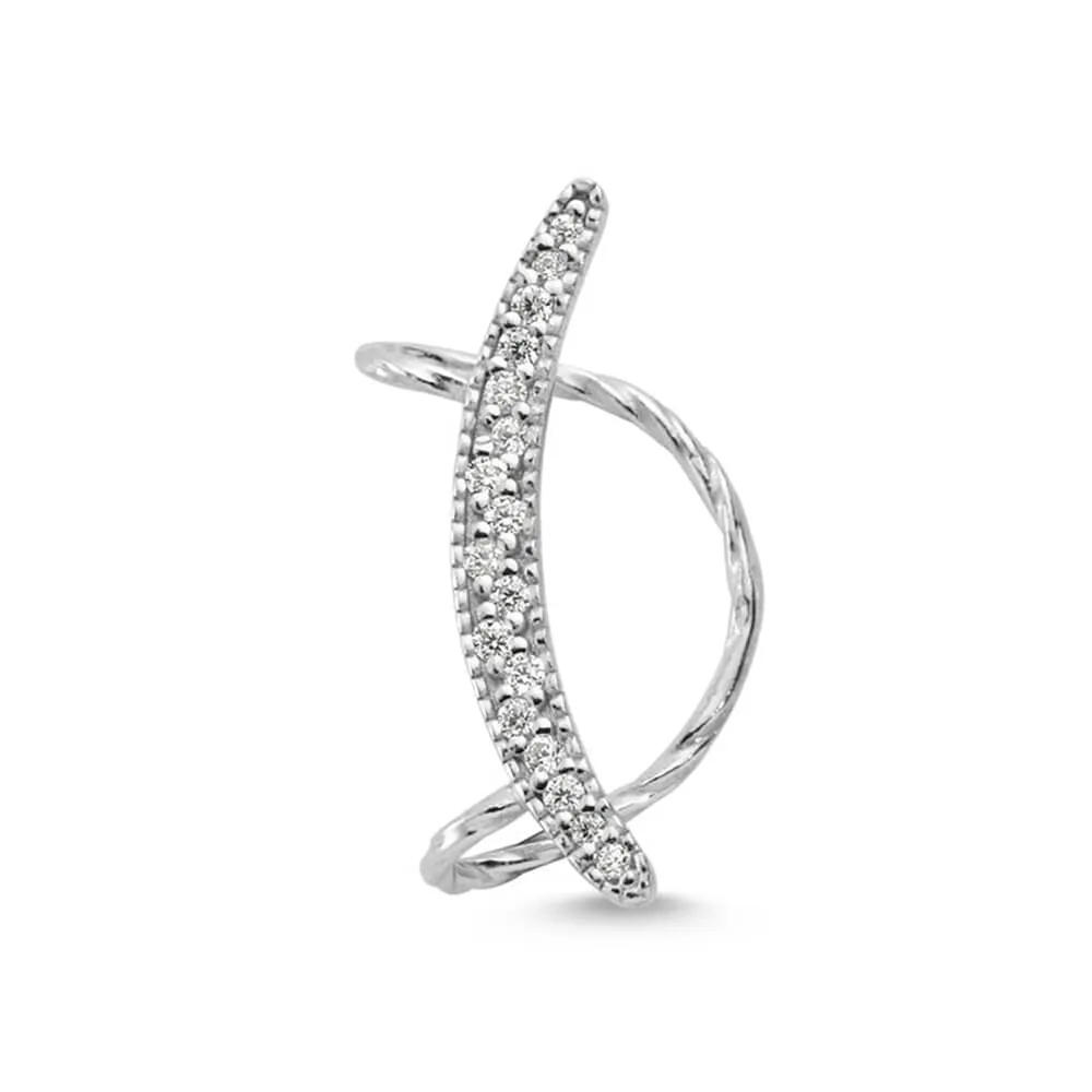 Maya Dainty Silver Ear Cuffs & Climber Earrings