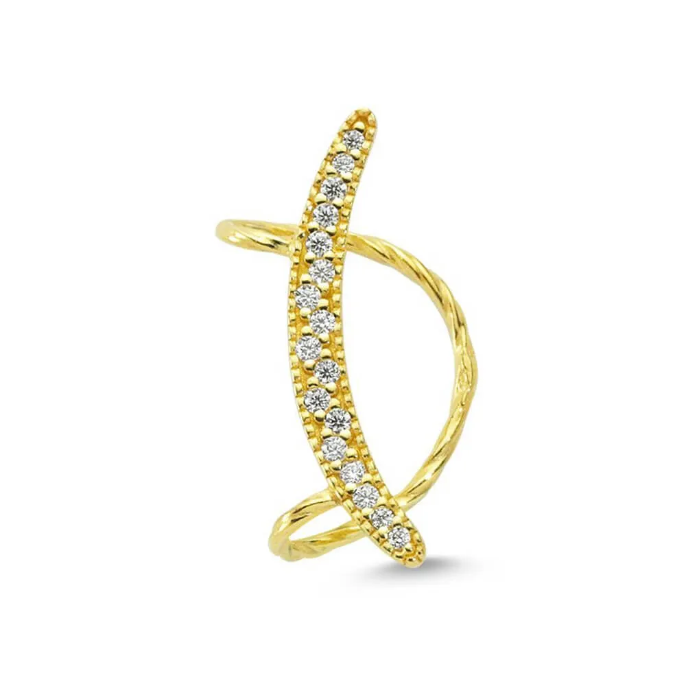 Maya Dainty Silver Ear Cuffs & Climber Earrings