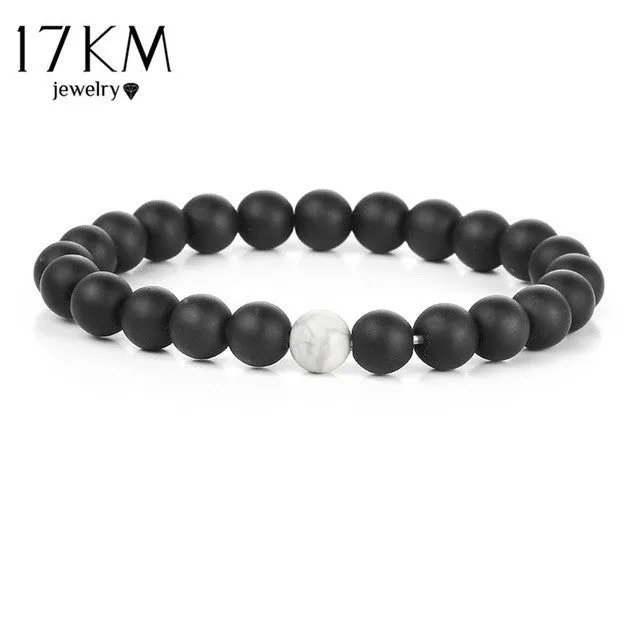 Men Buddha Stone Beads Yoga Bracelet