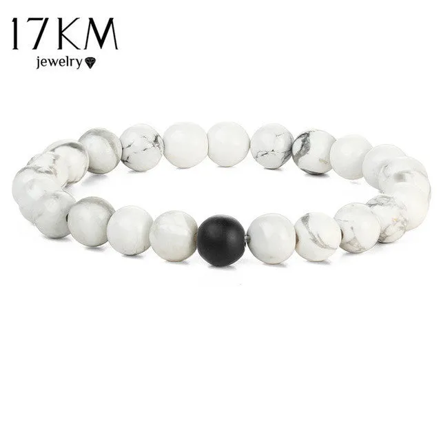 Men Buddha Stone Beads Yoga Bracelet