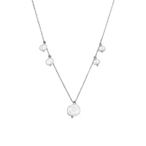 Mimi Necklace - Silver   Pearl