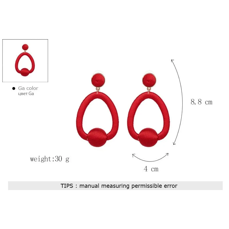 Molly Geometry Statement Drop Earrings