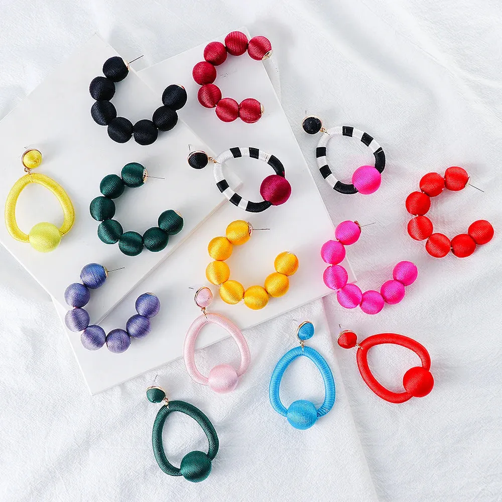Molly Geometry Statement Drop Earrings