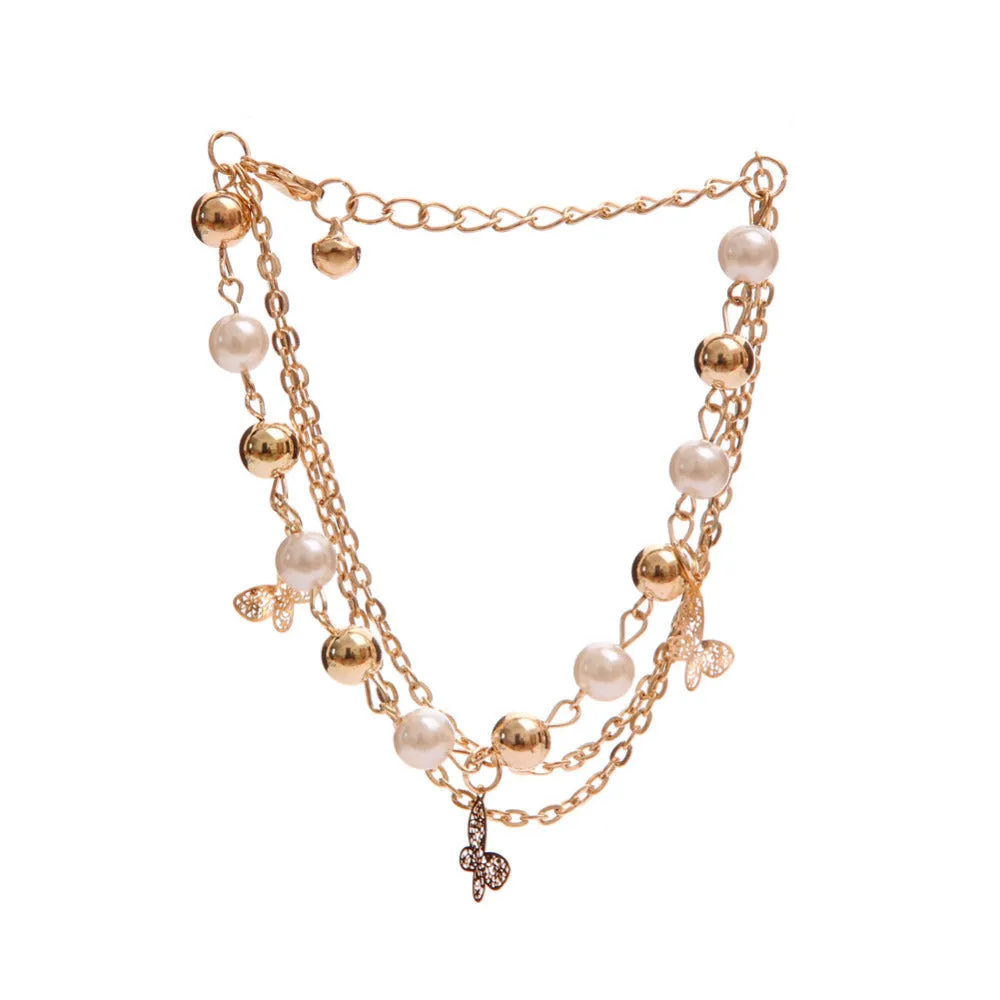 Multilayer Beaded Pendant Bracelets