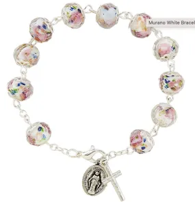 Murano White Bracelet