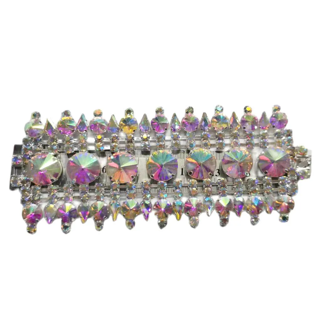 Mystery AB Color Width Bangle Bracelet for Man or Women