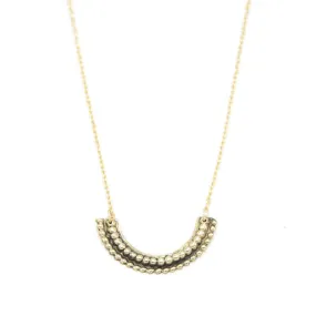 NARA CURVED BAR PENDANT NECKLACE