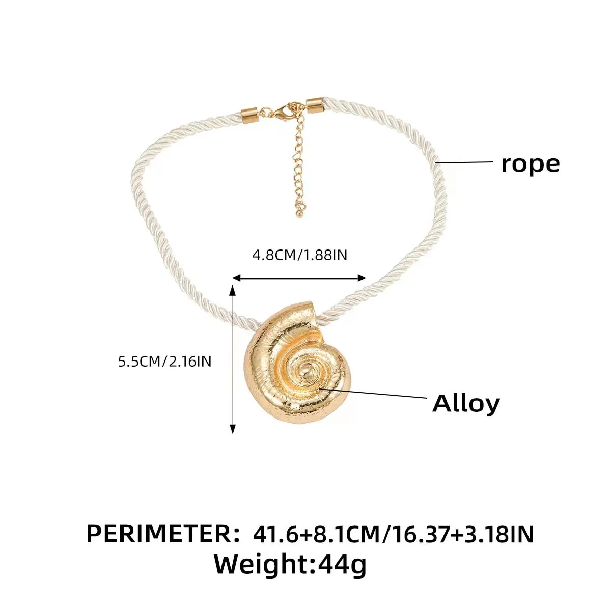 Nautilus Shell Pendant Choker Necklace