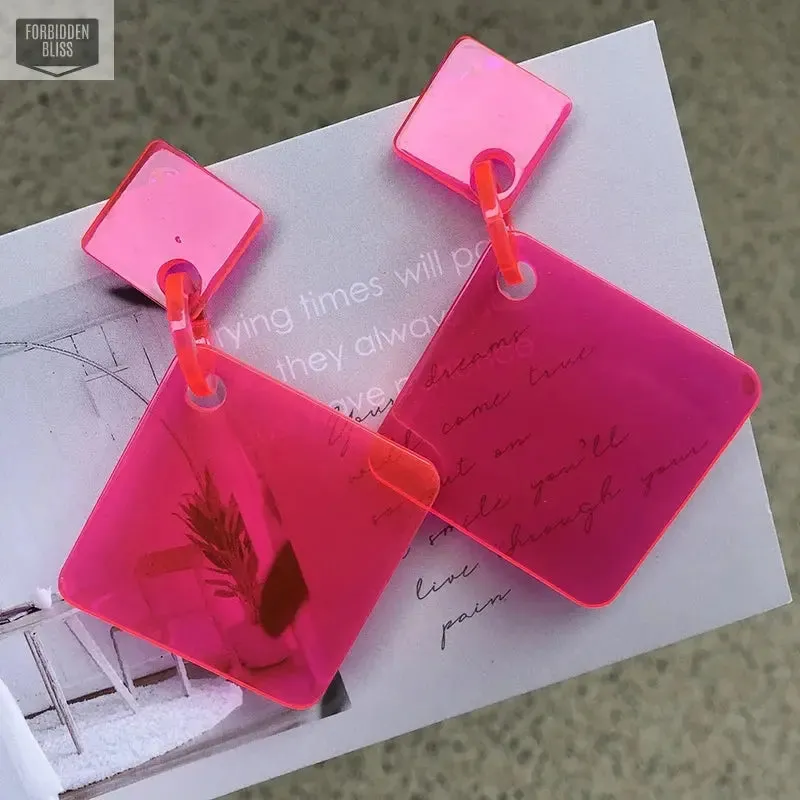 Neon Color Earrings