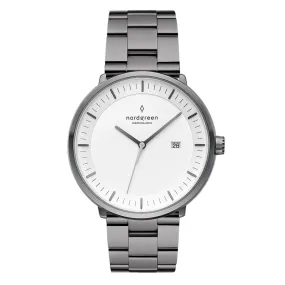 Nordgreen Men's Philosopher 40mm Gun Metal Watch