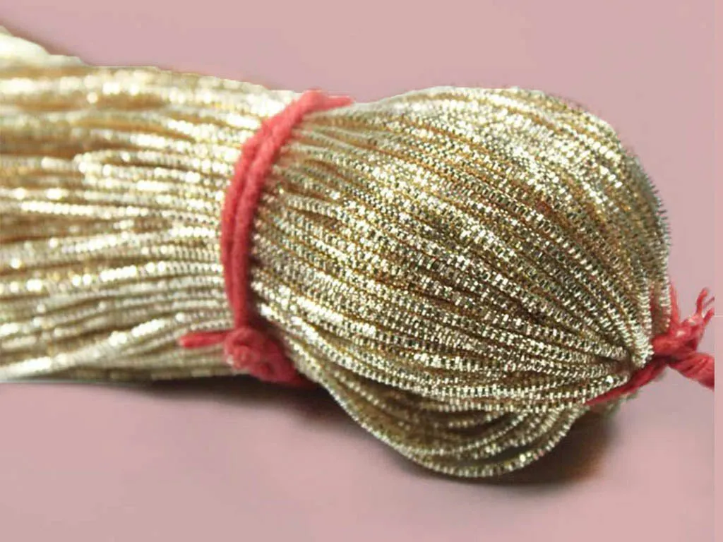 Pale Gold Nakshi / Bullion Wire