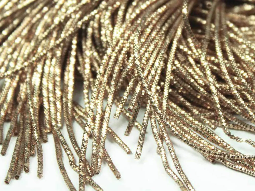Pale Rose Golden Nakshi / Bullion Wire (Wholesale)
