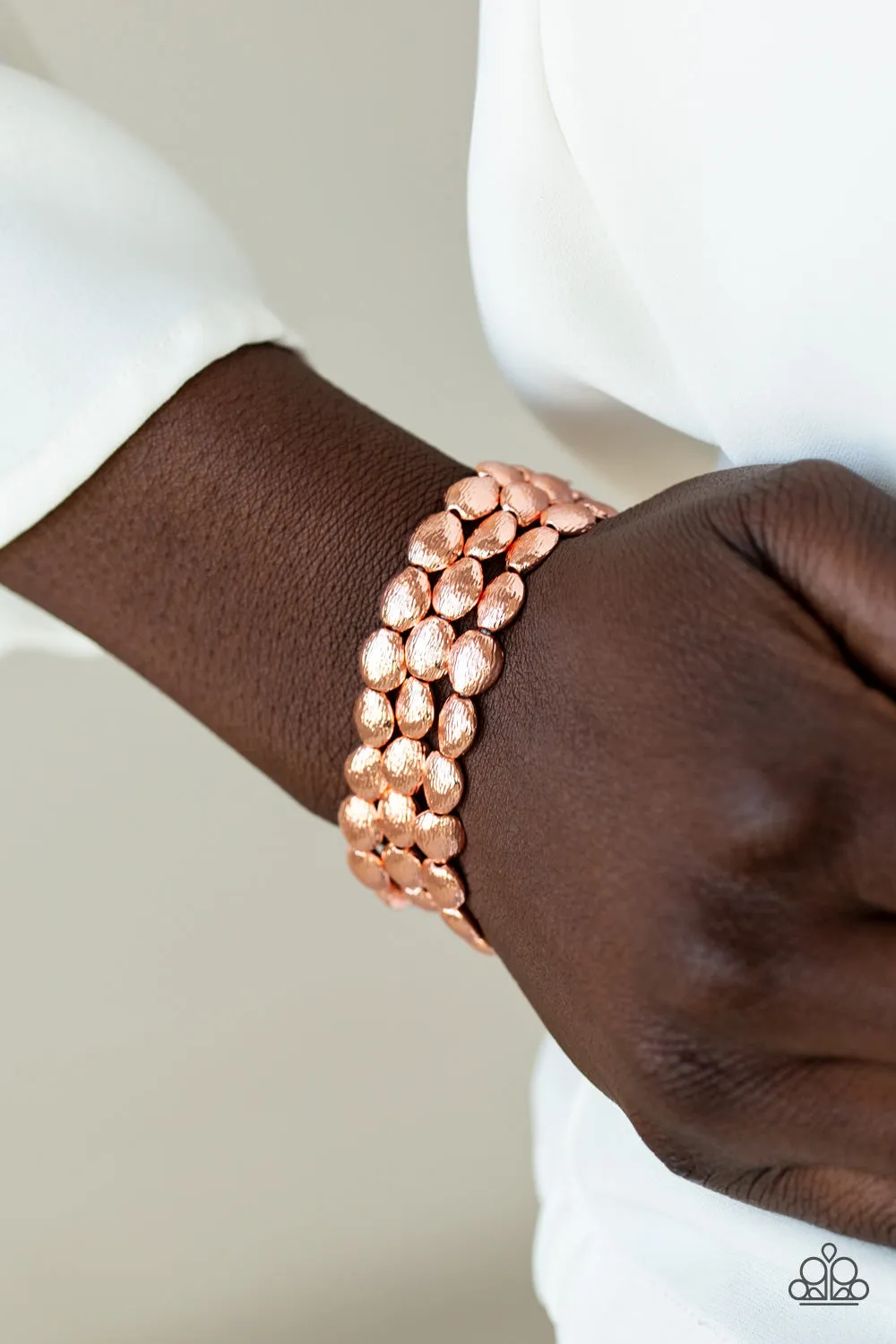 Paparazzi Basic Bliss Copper Stretch Bracelet