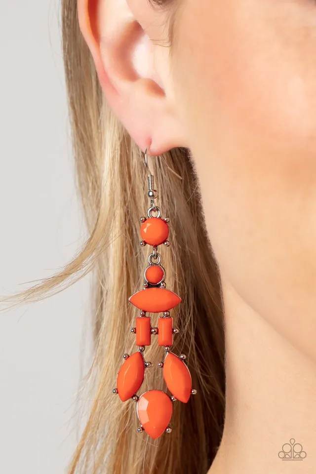 Paparazzi Earring ~ Visually Vivacious - Orange