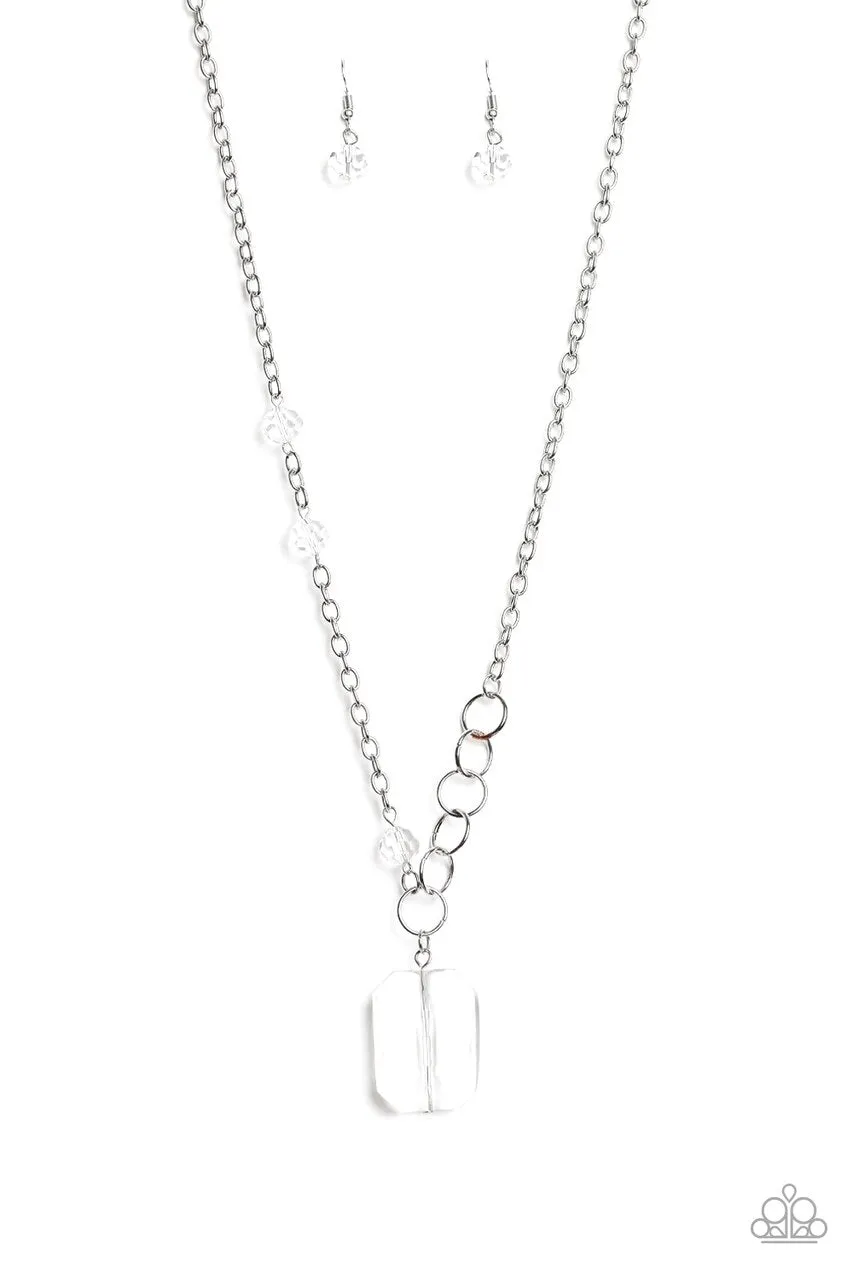 Paparazzi Necklace ~ Never a Dull Moment - White