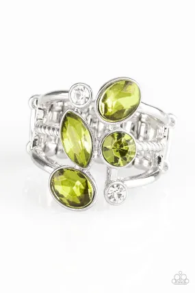 Paparazzi Ring ~ Metro Mingle - Green