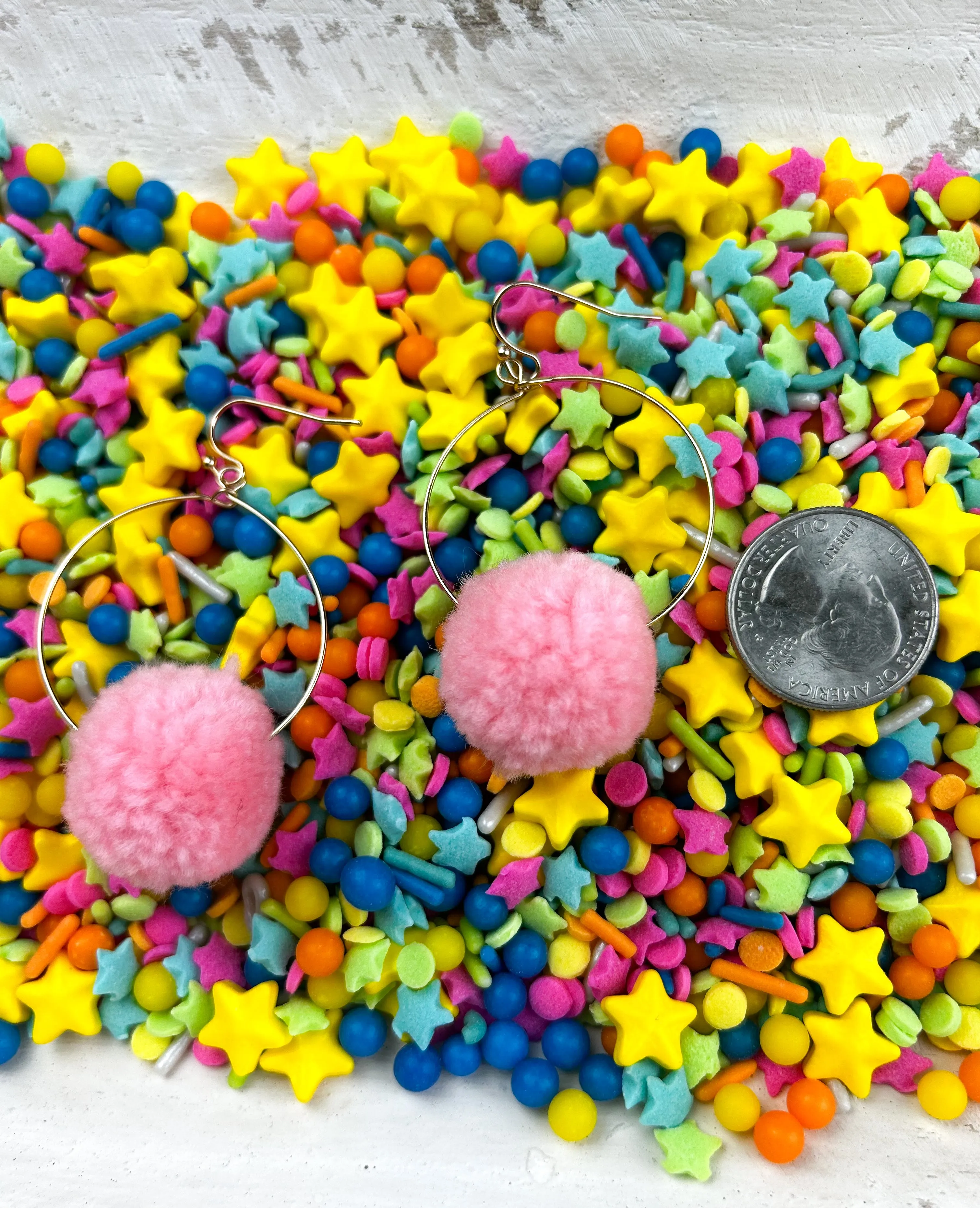 Pom Pom Hoops