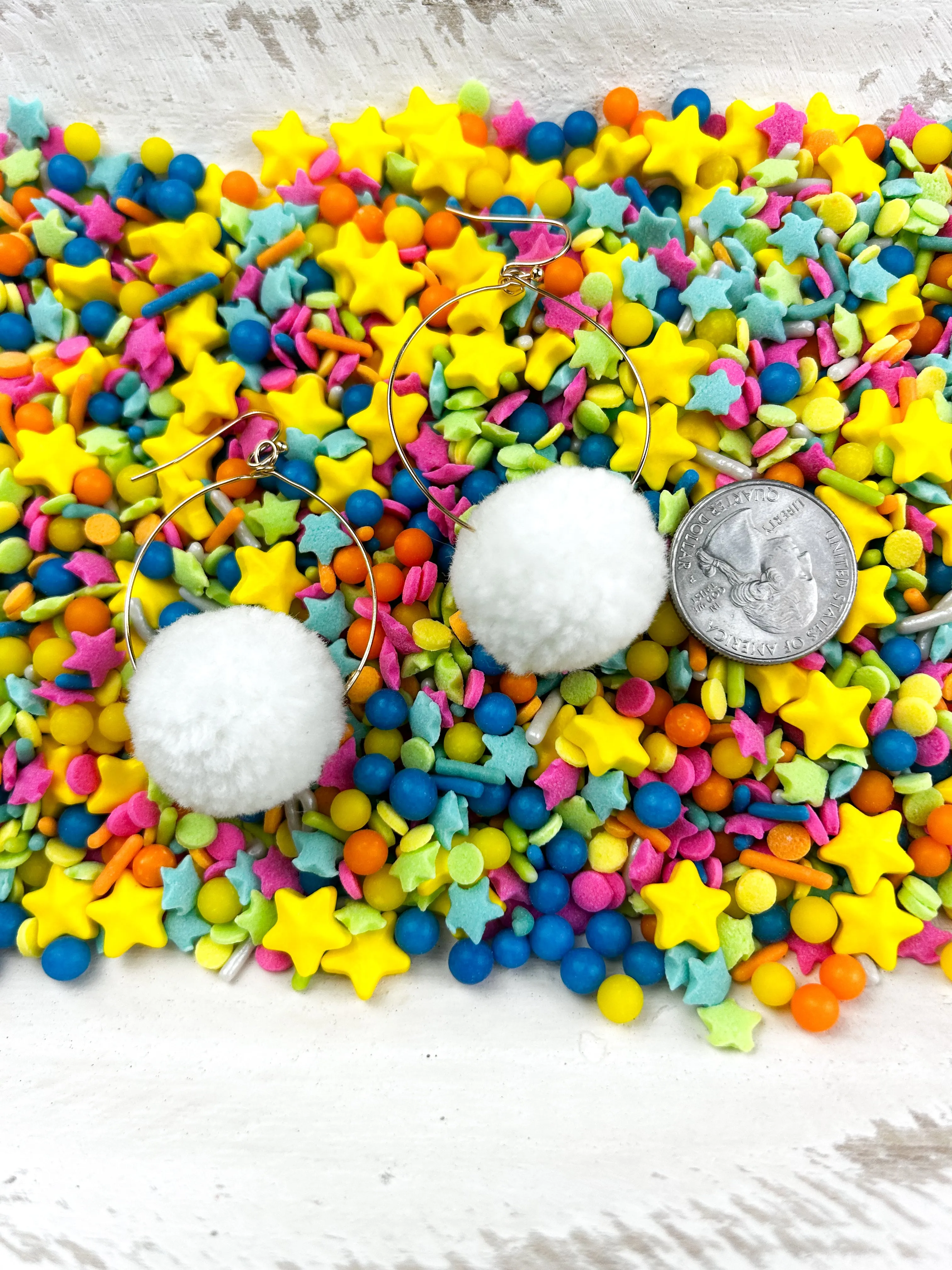 Pom Pom Hoops
