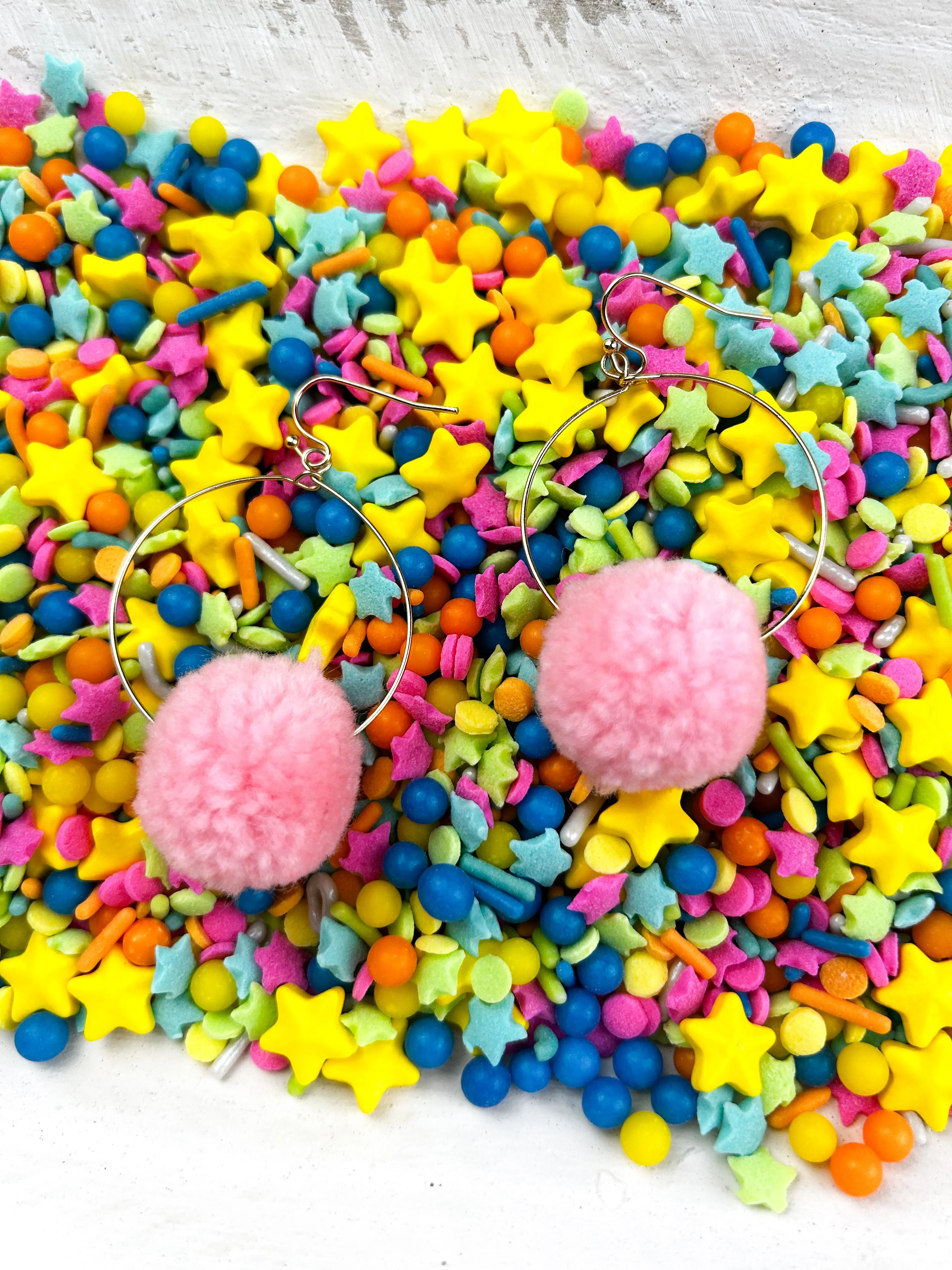 Pom Pom Hoops