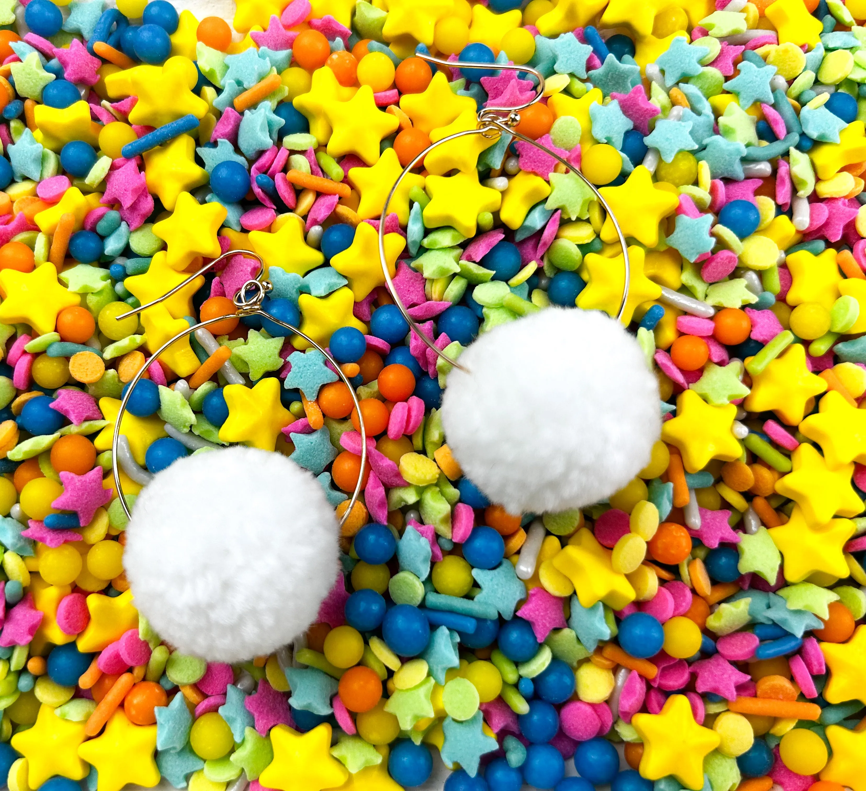 Pom Pom Hoops
