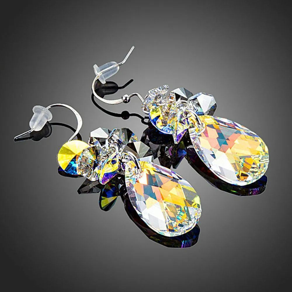 Rhinestone Crystal Water Drop Earrings