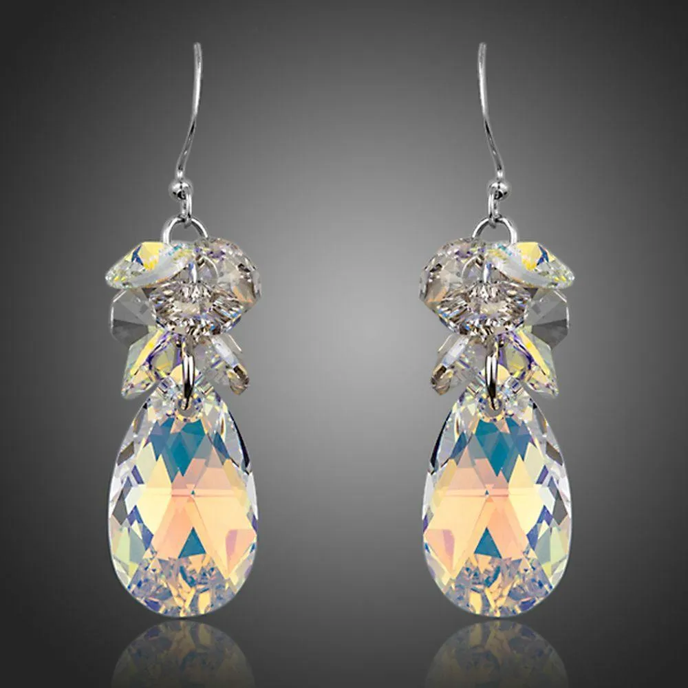 Rhinestone Crystal Water Drop Earrings