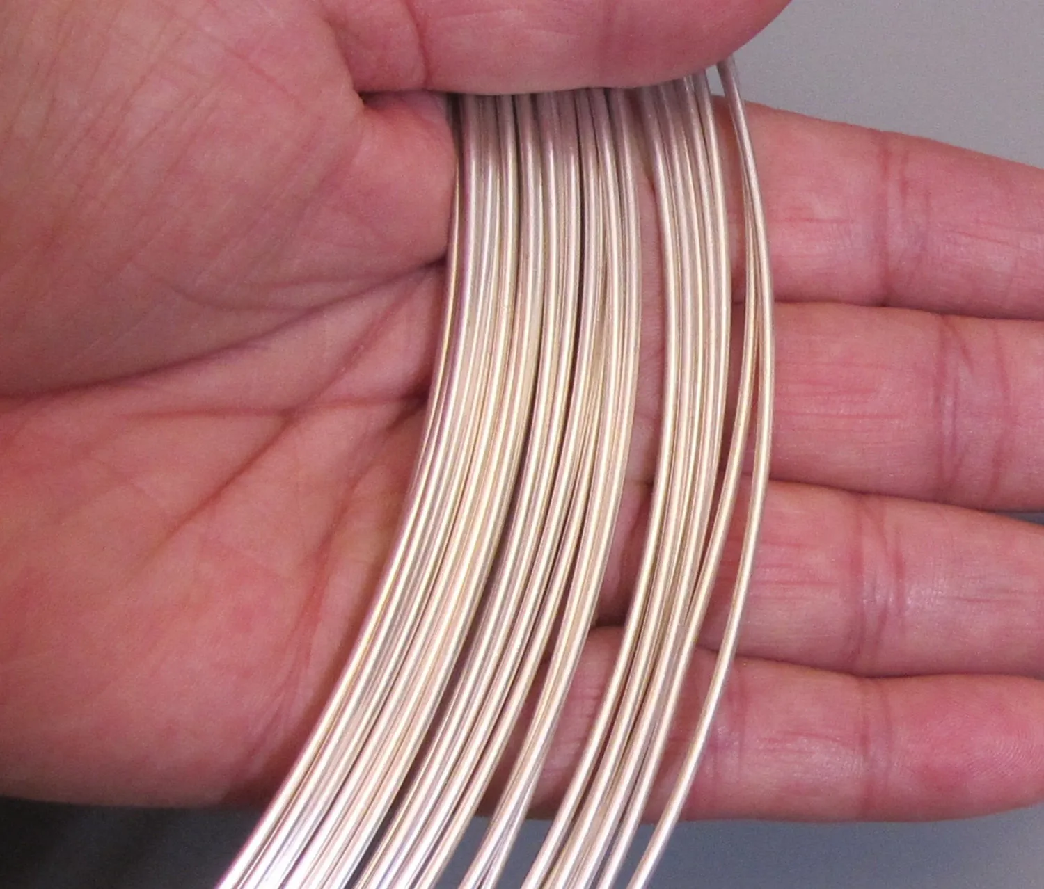 Round wire, 14 Gauge Sterling, Sterling silver wire, Dead soft wire, 12 inches, ring wire, bracelet wire