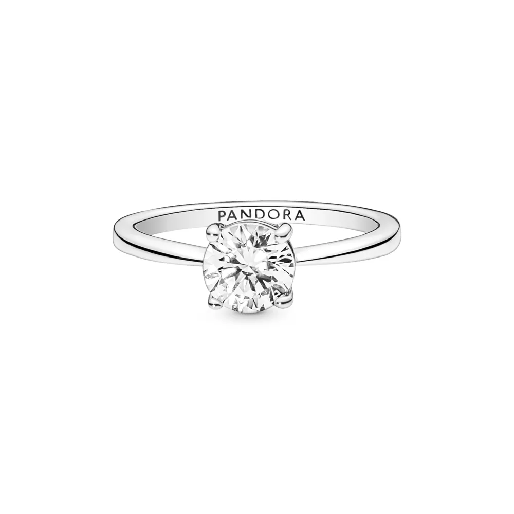 Sparkling Solitaire Ring