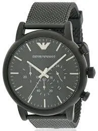 Sport Chronograph AR1968 Black Stainless Steel Quartz Men's Watch