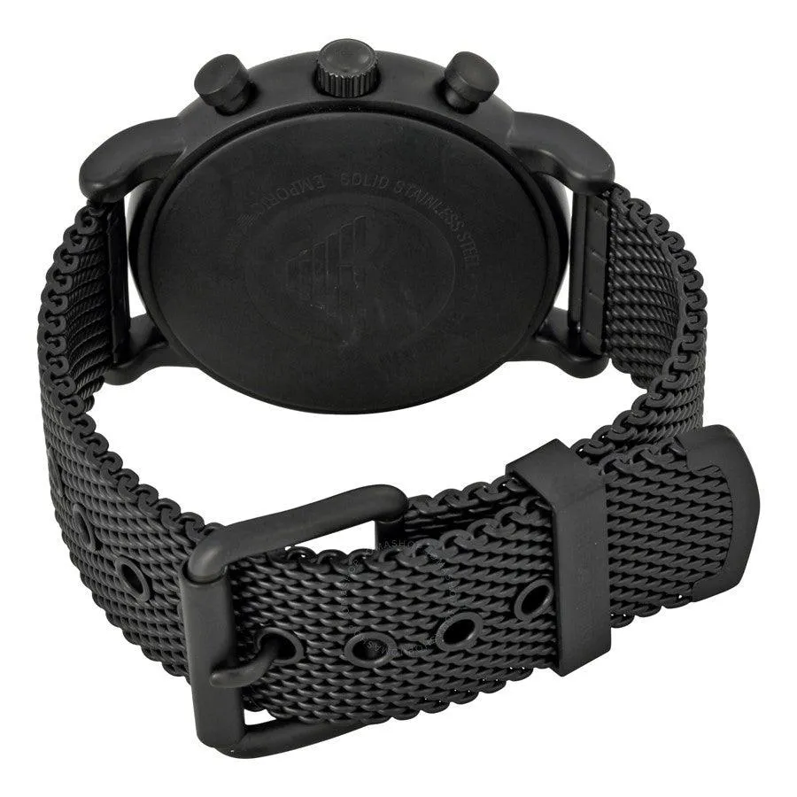 Sport Chronograph AR1968 Black Stainless Steel Quartz Men's Watch