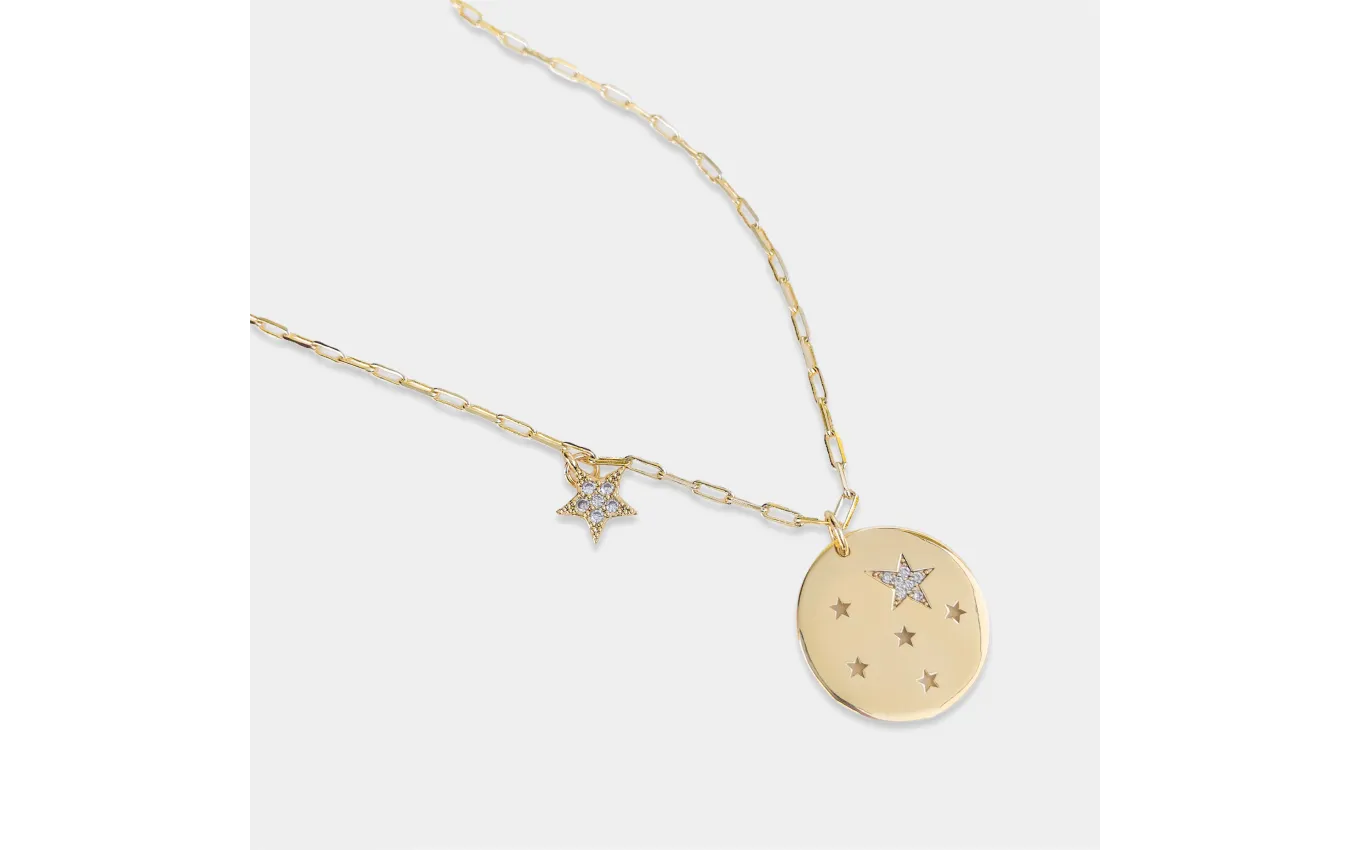 Star Shower Medallion Necklace