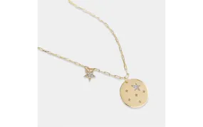 Star Shower Medallion Necklace