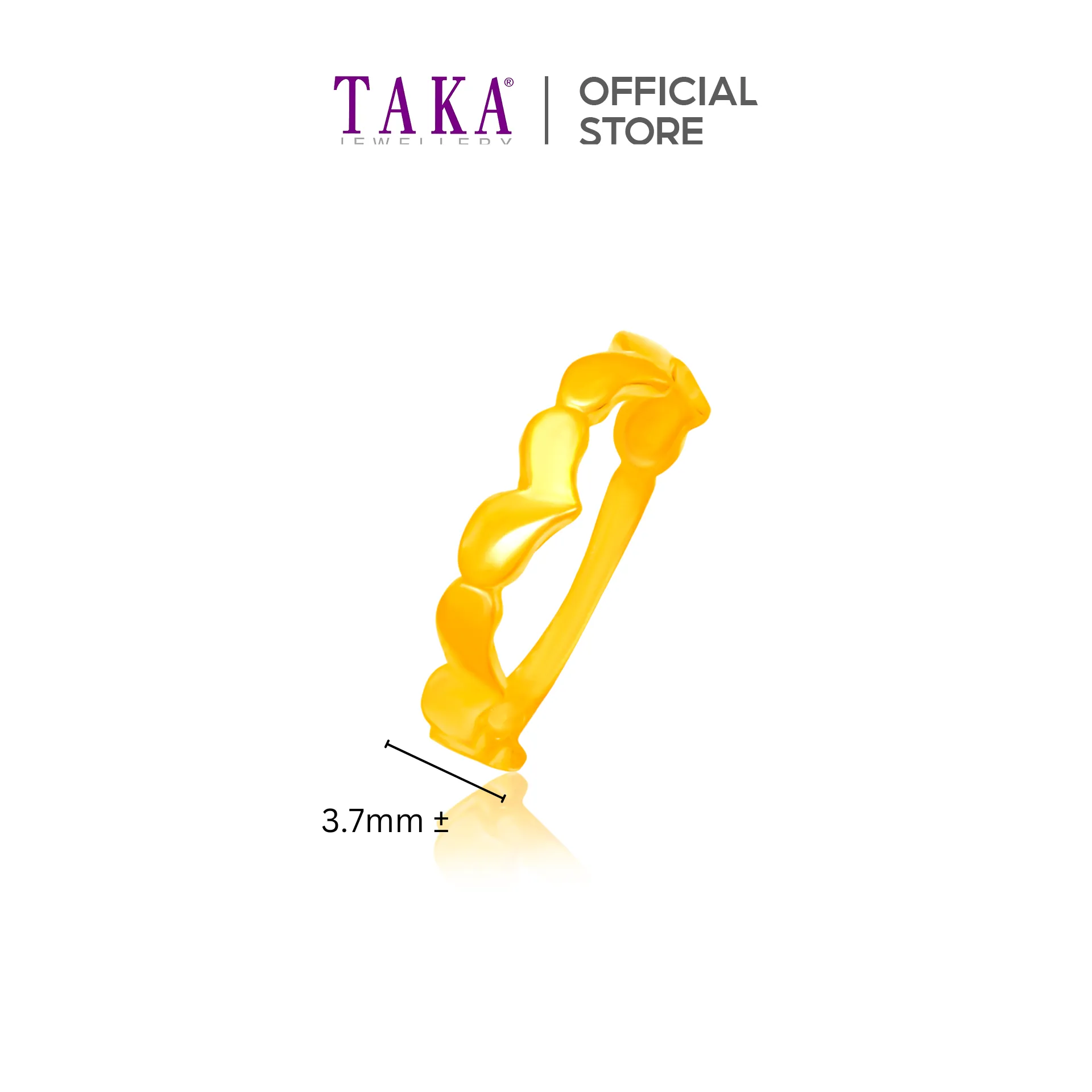 TAKA Jewellery 916 Gold Ring