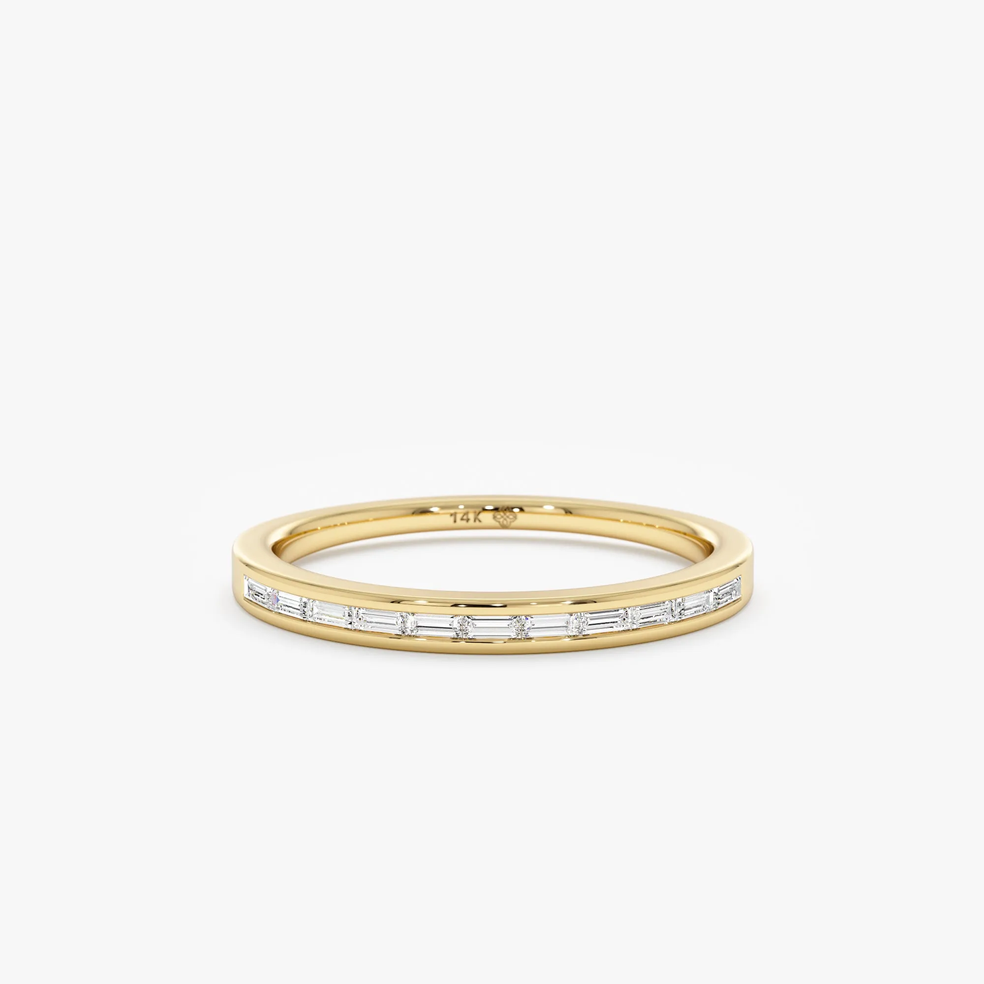 Thin Diamond Channel Set Ring, Isla