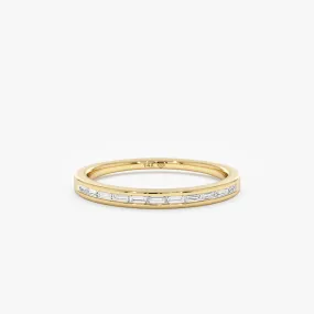 Thin Diamond Channel Set Ring, Isla