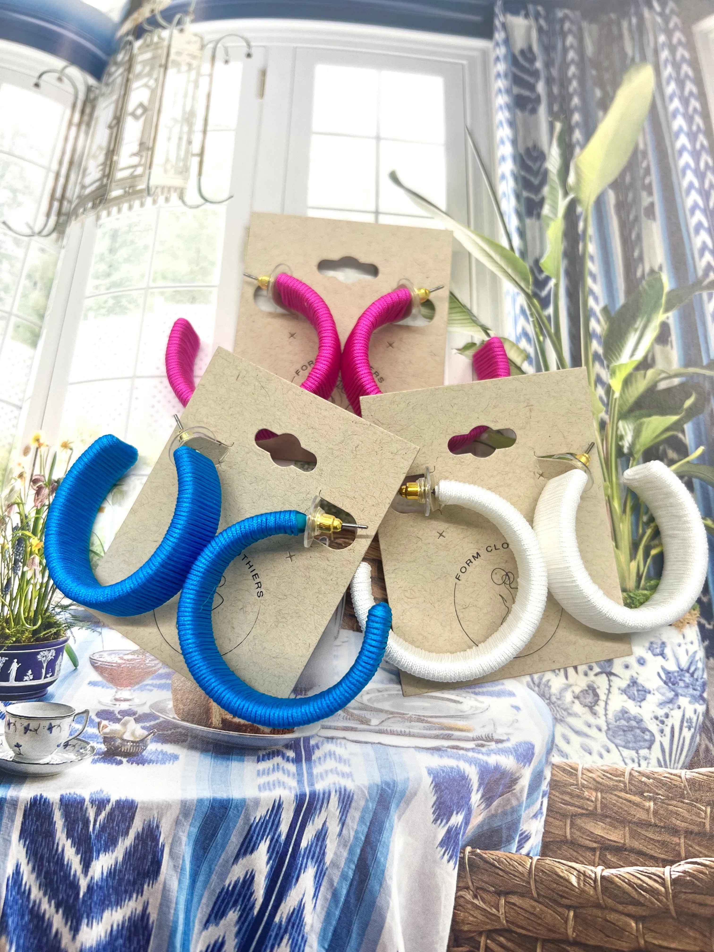 Thread Wrapped Hoops